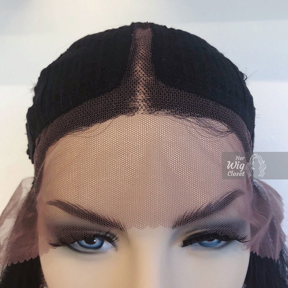 26" Ombre Ash Blonde Long Wig W/ Dark Roots| Chloe - Picture 4 of 9